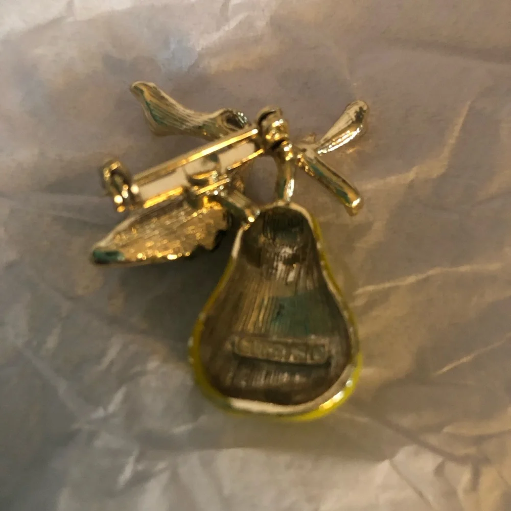 Vintage Pear Brooch